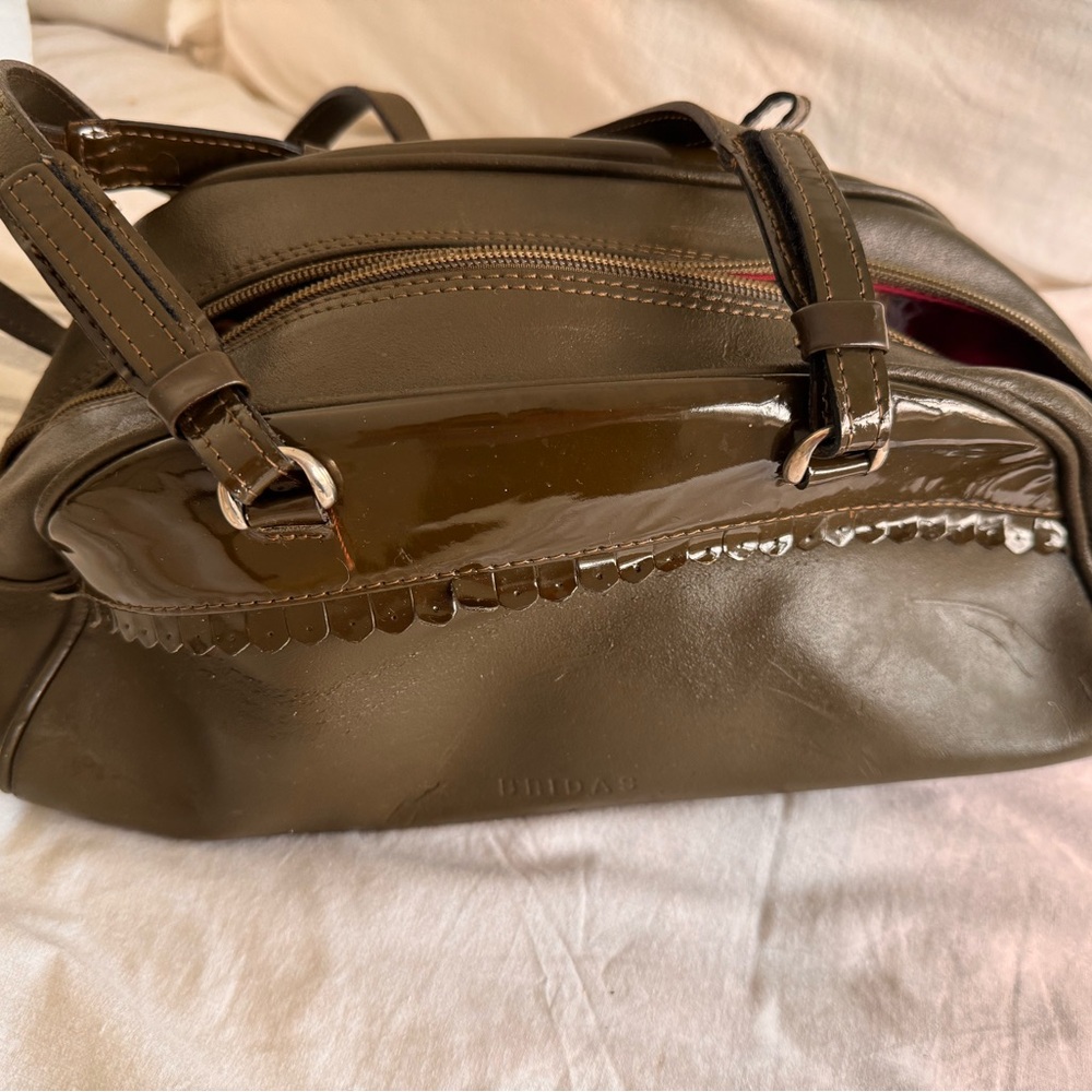 Bridas Brown Bag with Gold Accents
